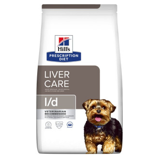 Hill's Prescription Diet l/d Liver Care Сухой лечебный корм с курицей для собак при заболеваниях печени (1,5 кг)
