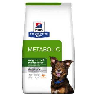 Hill's Prescription Diet Metabolic Chicken Сухой лечебный диетический корм с курицей для собак при ожирении (1,5 кг)