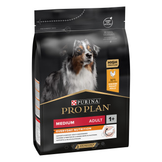 Purina Pro Plan Medium Everyday Nutrion Adult 1+ Chicken Сухой корм с курицей для собак средних пород (3 кг)