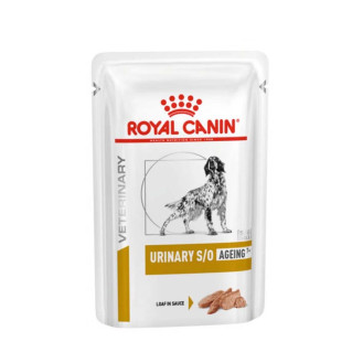 Royal Canin Veterinary Urinary S/O Ageing 7+ Влажный лечебный корм для пожилых собак с заболеваниями нижних мочевыводящих путей (85 г)