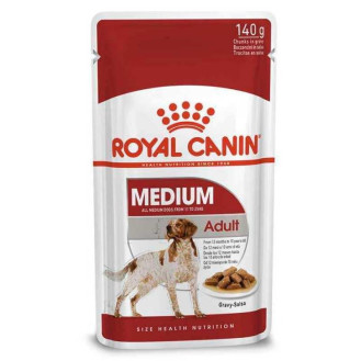Royal Canin Medium Adult Влажный корм в соусе для взрослых собак средних пород в возрасте от 1 до 10 лет (140 г)