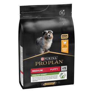 Purina Pro Plan Medium Healthy Start Puppy Chicken Сухой корм с курицей для здорового развития щенков средних пород (3 кг)