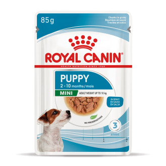 Royal Canin Mini Puppy Влажный корм для щенков маленьких пород в возрасте от 2 до 10 месяцев (85 г)