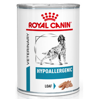 Royal Canin Veterinary Hypoallergenic Loaf Лечебная консерва для взрослых собак при пищевой непереносимости и аллергии (400 г)