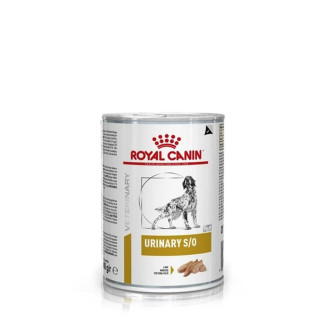 Royal Canin Veterinary Urinary S/O Loaf Консерва лечебная паштет для взрослых собак при заболеваниях нижних мочевыводящих путей (410 г)