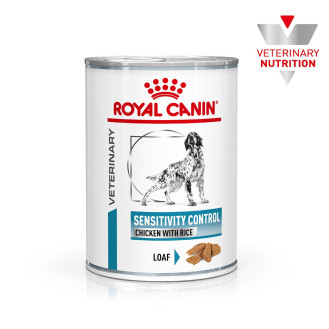 Royal Canin Veterinary Sensitivity Control Chicken & Rice Loaf Консерва лечебная с курицей для собак с пищевой непереносимостью (410 г)