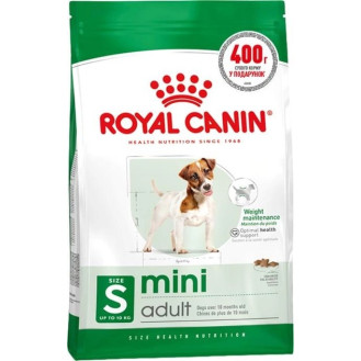 Royal Canin Mini Adult Сухой корм для собак маленьких пород в возрасте от 10 месяцев до 8 лет (1,6 кг + 400 г)
