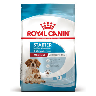 Royal Canin Medium Starter Сухой корм для щенков в возрасте до 2 месяцев и кормящих собак средних пород (1 кг)