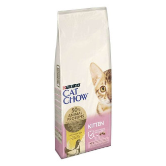 Purina Cat Chow Kitten Rich in Chicken Сухой корм с курицей для котят, беременных и кормящих кошек  (1,5 кг)