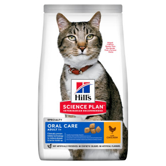 Hill's Science Plan Cat Oral Care Adult 1+ Chicken Сухой корм с курицей для ухода за ротовой полостью котов (1,5 кг)