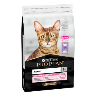 Purina Pro Plan Delicate Digestion Adult 1+ Turkey Сухой корм с индейкой для привередливых котов с чувствительным пищеварением (200 г)