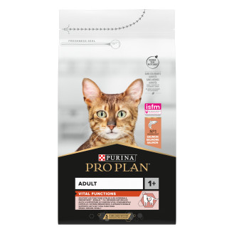 Purina Pro Plan Vital Functions Adult 1+ Salmon Сухой корм с лососем для поддержания ключевых функций организма котов (1,5 кг)