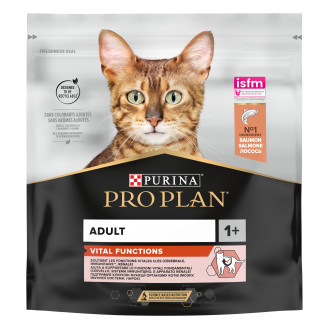 Purina Pro Plan Vital Functions Adult 1+ Salmon Сухой корм с лососем для поддержания ключевых функций организма котов (400 г)