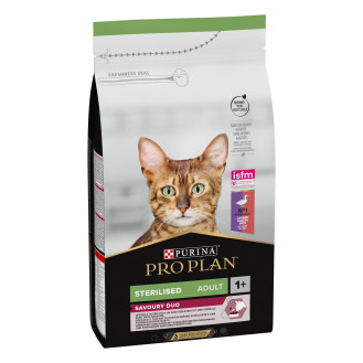 Purina Pro Plan Sterilised Adult 1+ Savoury Duo Duck & Liver Сухой корм с уткой и печенью для стерилизованных кошек (200 г)