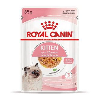 Royal Canin Kitten Instinctive Jelly Влажный корм в желе для котят в возрасте от 4 до 12 месяцев (85 г)