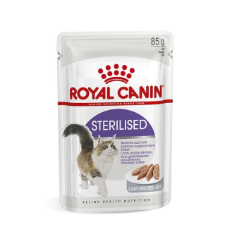 Royal Canin Sterilised Loaf Влажный корм-паштет для взрослых стерилизованных кошек (8+4)