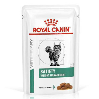 Royal Canin Veterinary Satiety Weight Management s/o index Влажный лечебный корм в соусе для взрослых котов с лишним весом (85 г)