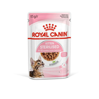 Royal Canin Kitten Sterilised Gravy Влажный корм в соусе для стерилизованных котят в возрасте от 6 до 12 месяцев (85 г)
