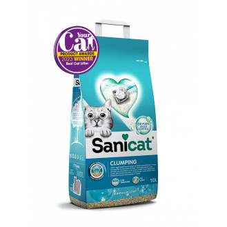 Sanicat Clumping Marseille Soap Комкующийся бентонитовый наполнитель для котов с ароматом марсельского мыла (8 л - 6,5 кг)