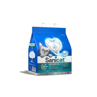 Sanicat Ultra Advanced Hygiene Ультравпитывающий гипоаллергенный минеральный наполнитель для котов без пыли и запаха (10 л - 4 кг)
