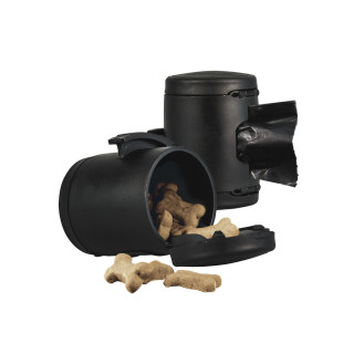 Flexi Multi Box Black Мульти-бокс на рулетку черный для лакомства или пакетов для уборки за собакой (7 см)