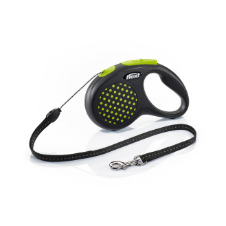 Flexi Design S Cord трос 5 m Поводок-рулетка для собак маленьких пород весом до 12 кг  (Green)