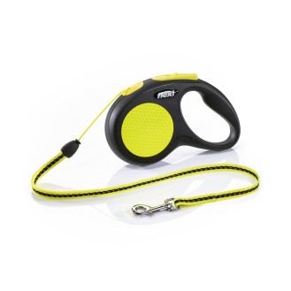 Flexi New Neon S Cord трос 5 m Поводок-рулетка для собак маленьких пород весом до 12 кг  (Neon)