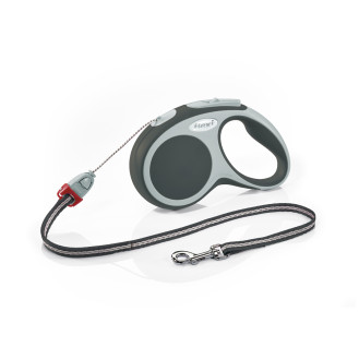Flexi Vario S Cord трос 5 m Поводок-рулетка для собак маленьких пород весом до 12 кг  (Grey)