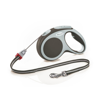 Flexi Vario M Cord трос 5 m Поводок-рулетка для собак средних пород весом до 20 кг  (Brown)