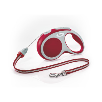 Flexi Vario S Cord трос 8 m Поводок-рулетка для собак маленьких пород весом до 12 кг  (Red)