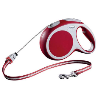 Flexi Vario M Cord трос 8 m Поводок-рулетка для собак средних пород весом до 20 кг  (Red)