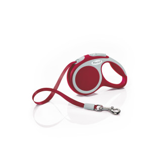 Flexi Vario XS Tape лента 3 m Поводок-рулетка для собак маленьких пород весом до 12 кг  (Red)