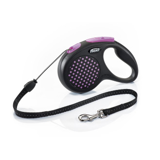 Flexi Design M Cord трос 5 m Поводок-рулетка для собак средних пород весом до 20 кг  (Pink)