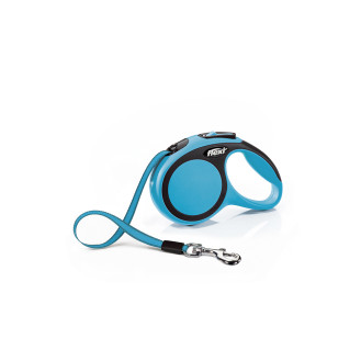 Flexi New Comfort XS Tape лента 3 m Поводок-рулетка для собак маленьких пород весом до 12 кг (Blue)