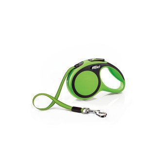 Flexi New Comfort XS Tape лента 3 m Поводок-рулетка для собак маленьких пород весом до 12 кг (Green)