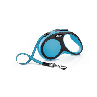 Flexi New Comfort S Tape лента 5 m Поводок-рулетка для собак маленьких пород весом до 15 кг  (Blue)