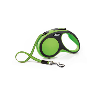 Flexi New Comfort S Tape лента 5 m Поводок-рулетка для собак маленьких пород весом до 15 кг  (Green)