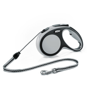 Flexi New Comfort M Cord трос 5 m Поводок-рулетка для собак средних пород весом до 20 кг  (Grey)