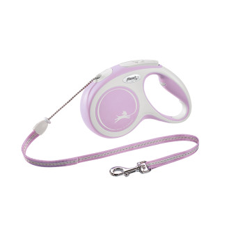 Flexi New Comfort Relaunch M Cord трос 5 m Поводок-рулетка для собак средних пород весом до 20 кг  (Pink)