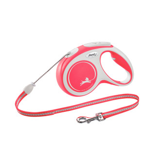 Flexi New Comfort Relaunch M Cord трос 5 m Поводок-рулетка для собак средних пород весом до 20 кг  (Red)
