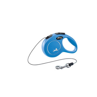 Flexi New Classic XS Cord трос 3 m Поводок-рулетка для собак миниатюрных пород весом до 8 кг  (Blue)