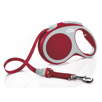 Flexi Vario M Tape лента 5 m Поводок-рулетка для собак средних пород весом до 25 кг  (Red)