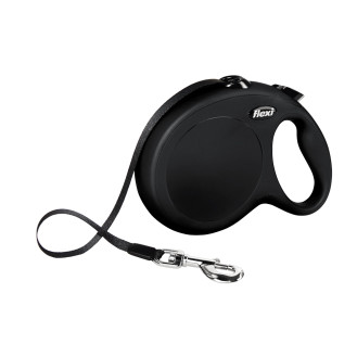 Flexi New Comfort L Tape лента 8 m Поводок-рулетка для собак крупных пород весом до 50 кг  (Black)