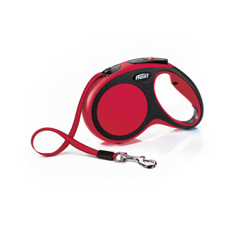 Flexi New Comfort M Tape лента 5 m Поводок-рулетка для собак средних пород весом до 25 кг  (Red)