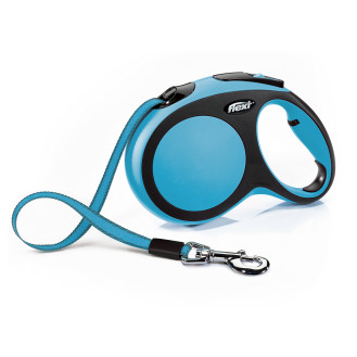 Flexi New Comfort L Tape лента 5 m Поводок-рулетка для собак гигантских пород весом до 60 кг  (Blue)