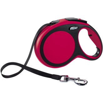 Flexi New Comfort L Tape лента 8 m Поводок-рулетка для собак крупных пород весом до 50 кг  (Red)