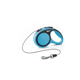 Flexi New Comfort XS Cord трос 3 m Поводок-рулетка для собак миниатюрных пород весом до 8 кг  (Blue)