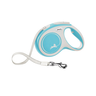 Flexi New Comfort Relaunch M Tape лента 5 m Поводок-рулетка для собак средних пород весом до 25 кг  (LBlue)