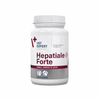 VetExpert Hepatiale Forte Small Breed & Cats Комплексная добавка для собак маленьких пород и котов для восстановления функций печени (40 капсул)