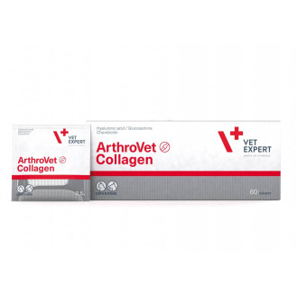 VetExpert ArthroVet Collagen Комплесная добавка с коллагеном для взрослых собак и котов при заболеваниях хрящей и суставов (60 саше)